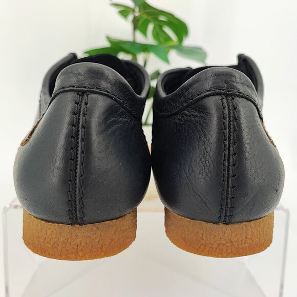 Clarks Men’s Shacre II Oxford-Schuh Black Leather Shoes Size 11 main image 7